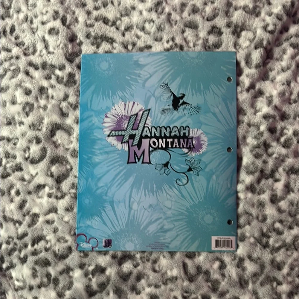 Disney Hannah Montana Floral Folders - Blue and Purple